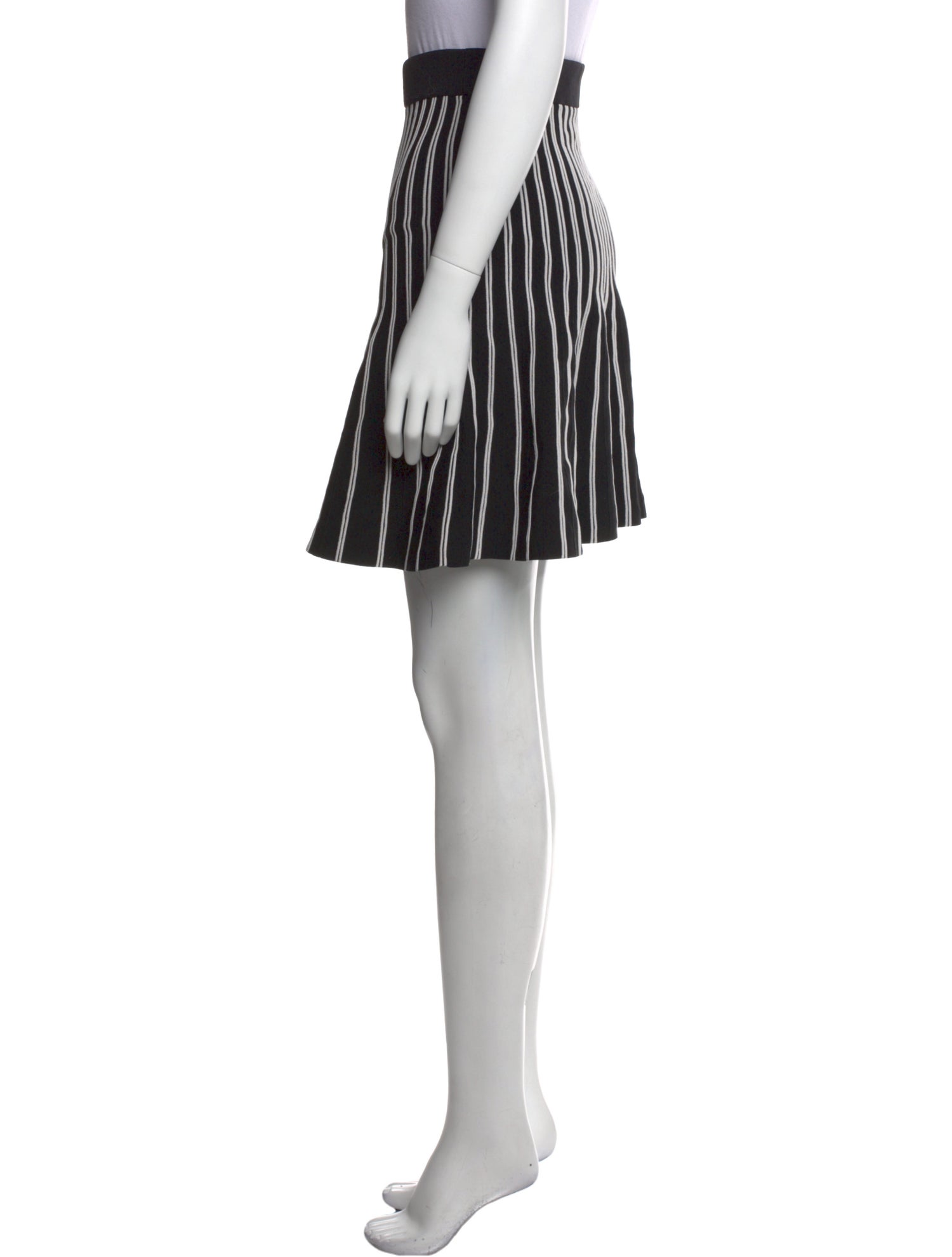 Maje Striped Mini Skirt