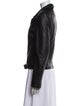 Maje Lamb Leather Biker Jacket