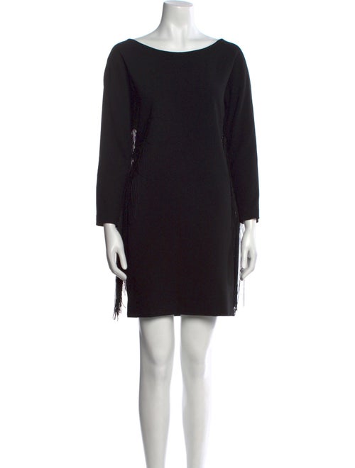 Maje Bateau Neckline Mini Dress