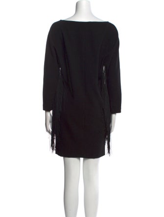 Maje Bateau Neckline Mini Dress