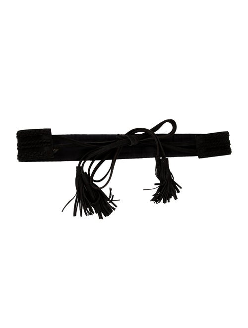 Maje Wide Suede Belt