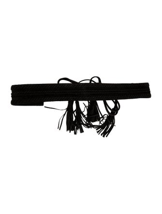Maje Wide Suede Belt