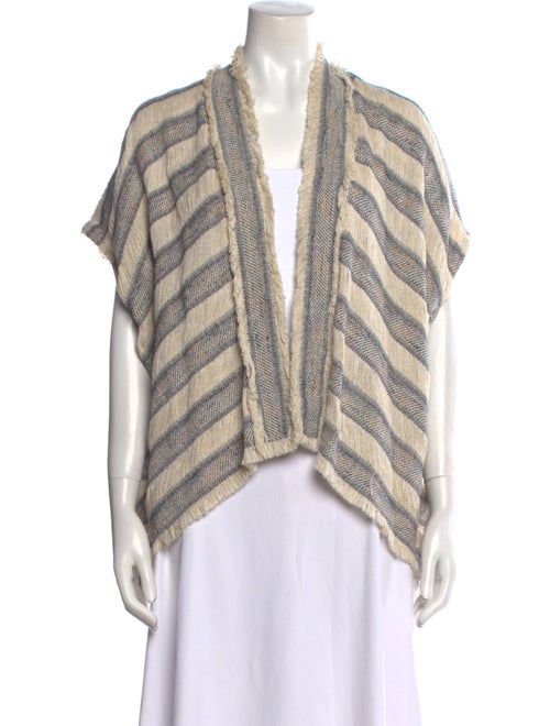 Maje Striped V-Neck Sweater