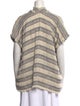 Maje Striped V-Neck Sweater