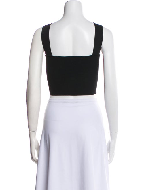 Maje Square Neckline Sleeveless Crop Top