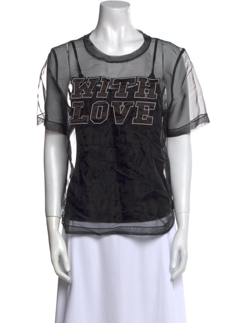 Maje Graphic Print Crew Neck T-Shirt