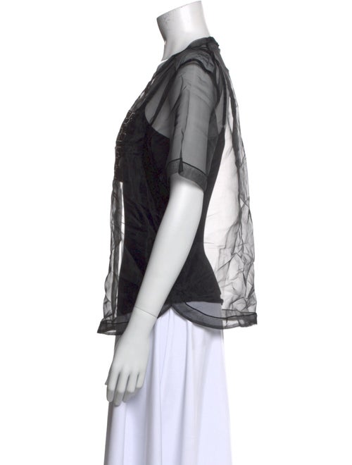 Maje Graphic Print Crew Neck T-Shirt