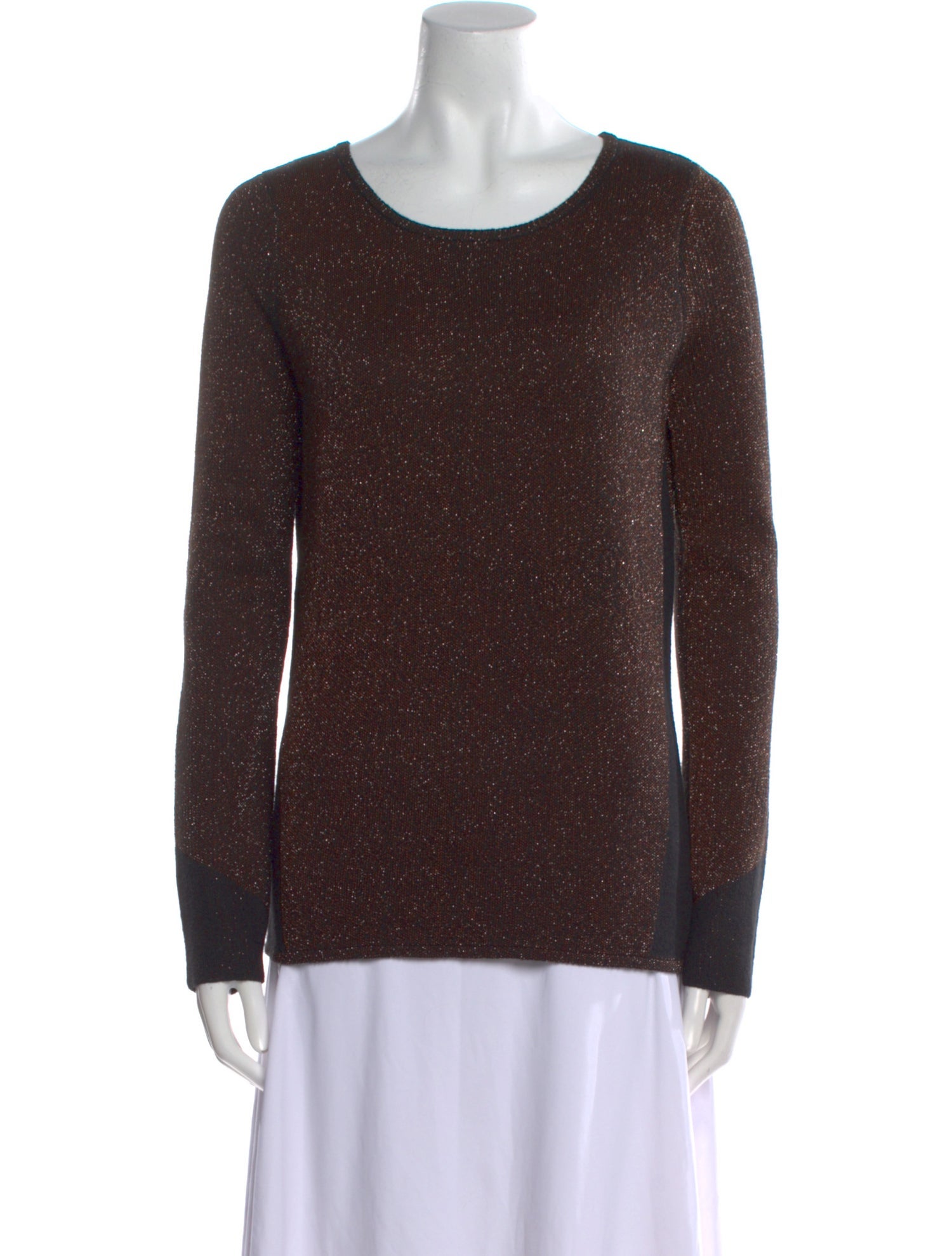 Maje Scoop Neck Long Sleeve Sweatshirt