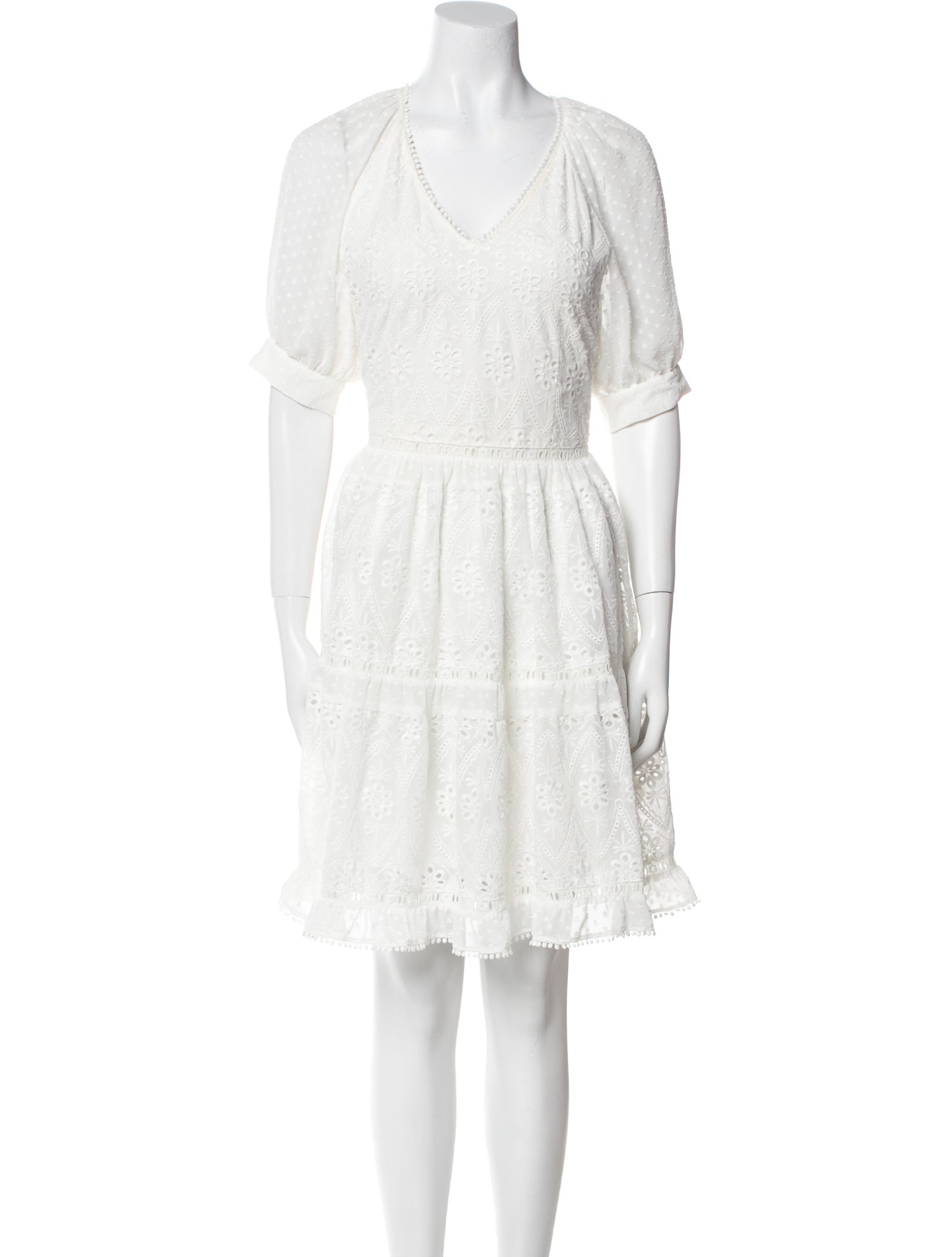 Maje V-Neck Mini Dress