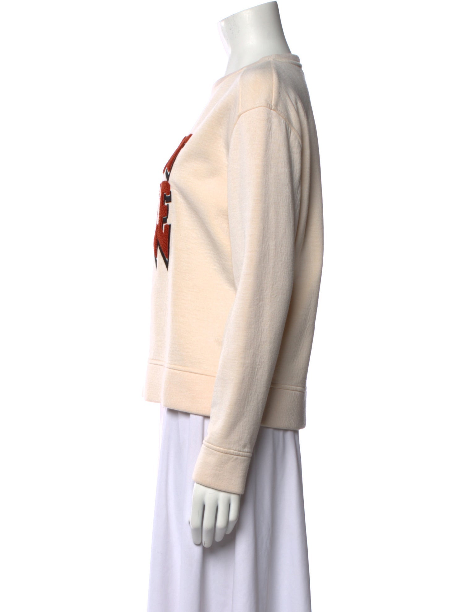 Maje Graphic Print Crew Neck Sweatshirt