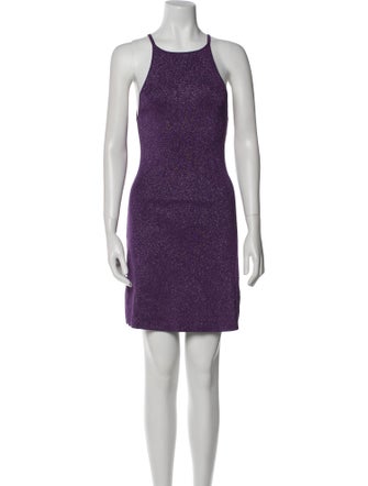 Maje Square Neckline Mini Dress