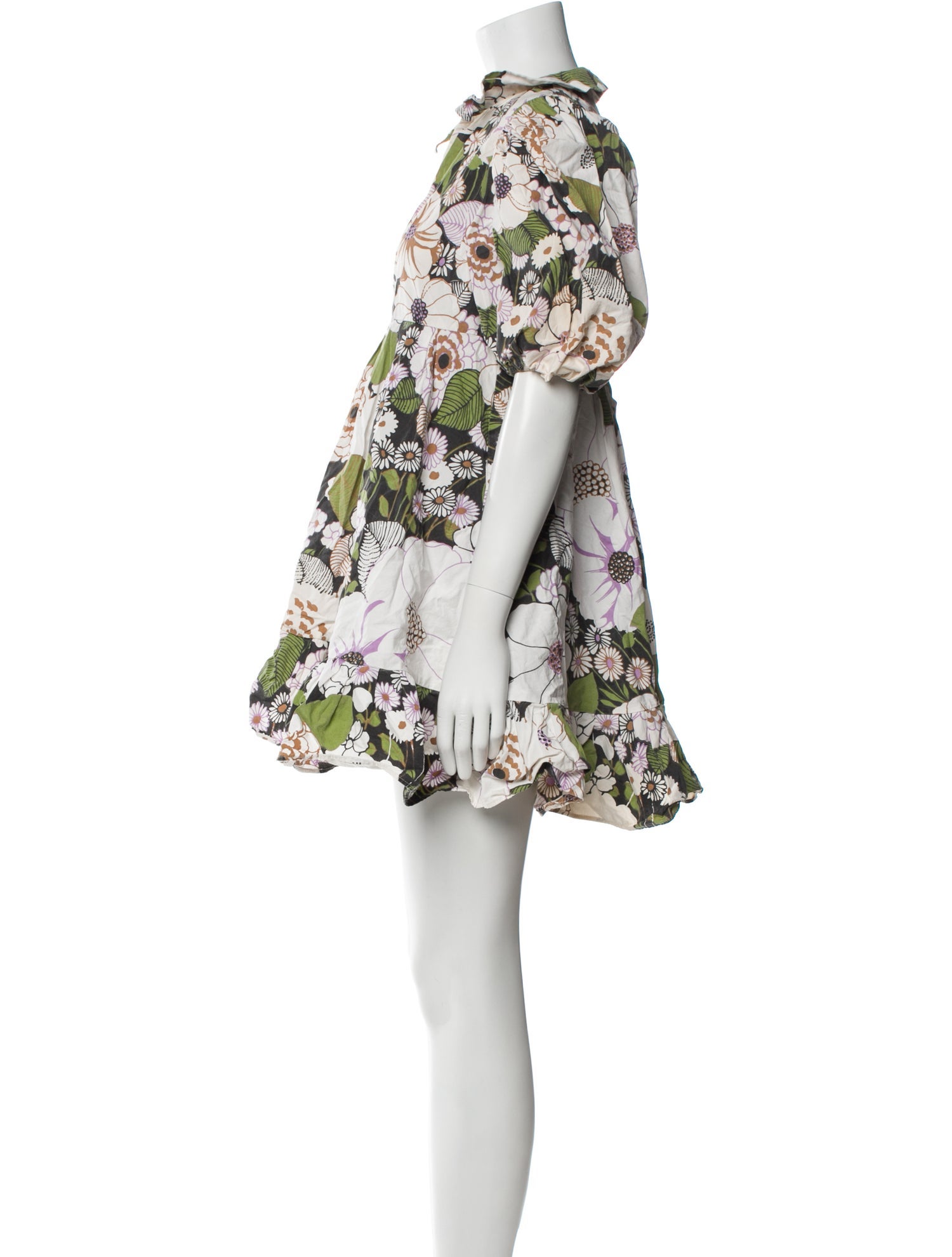 Maje Floral Print Mini Dress