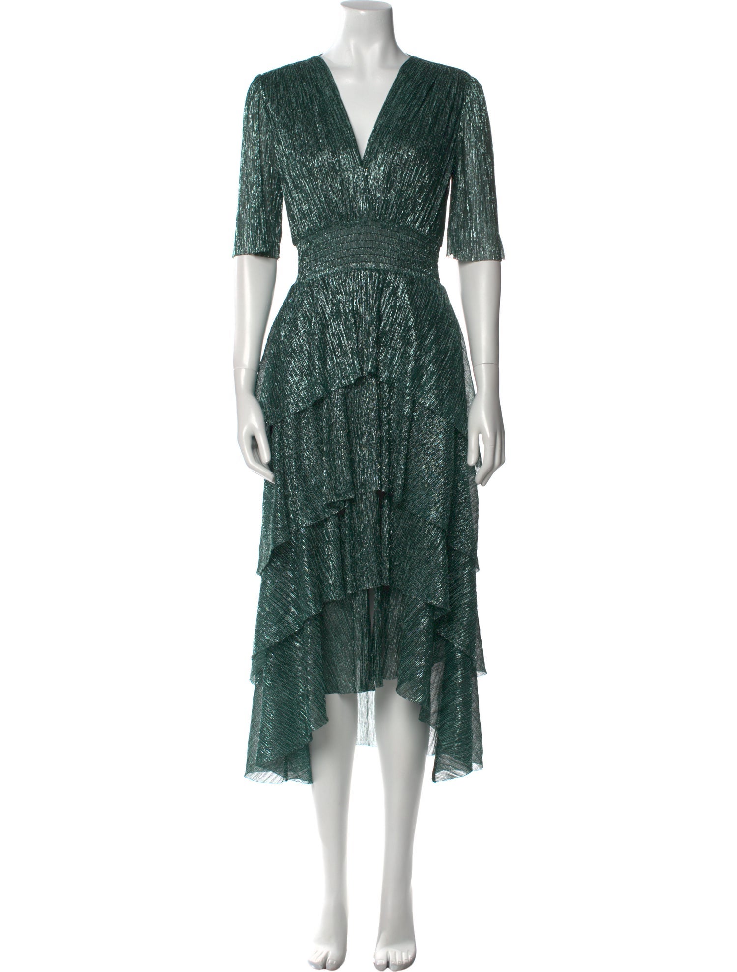 Maje Printed Midi Length Dress