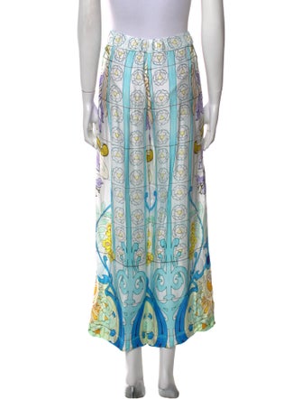 Maje Floral Print Wide Leg Pants