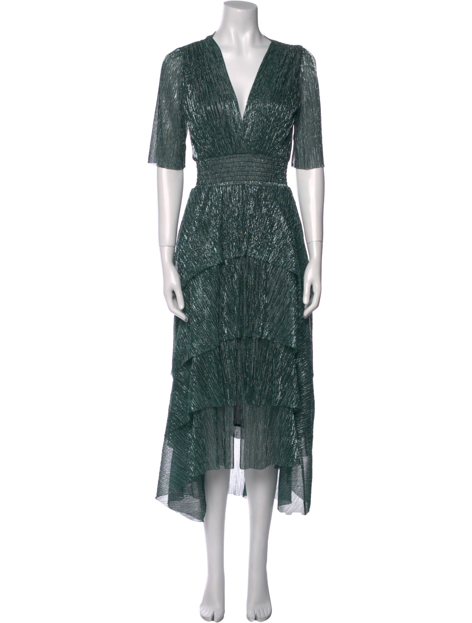 Maje Printed Midi Length Dress