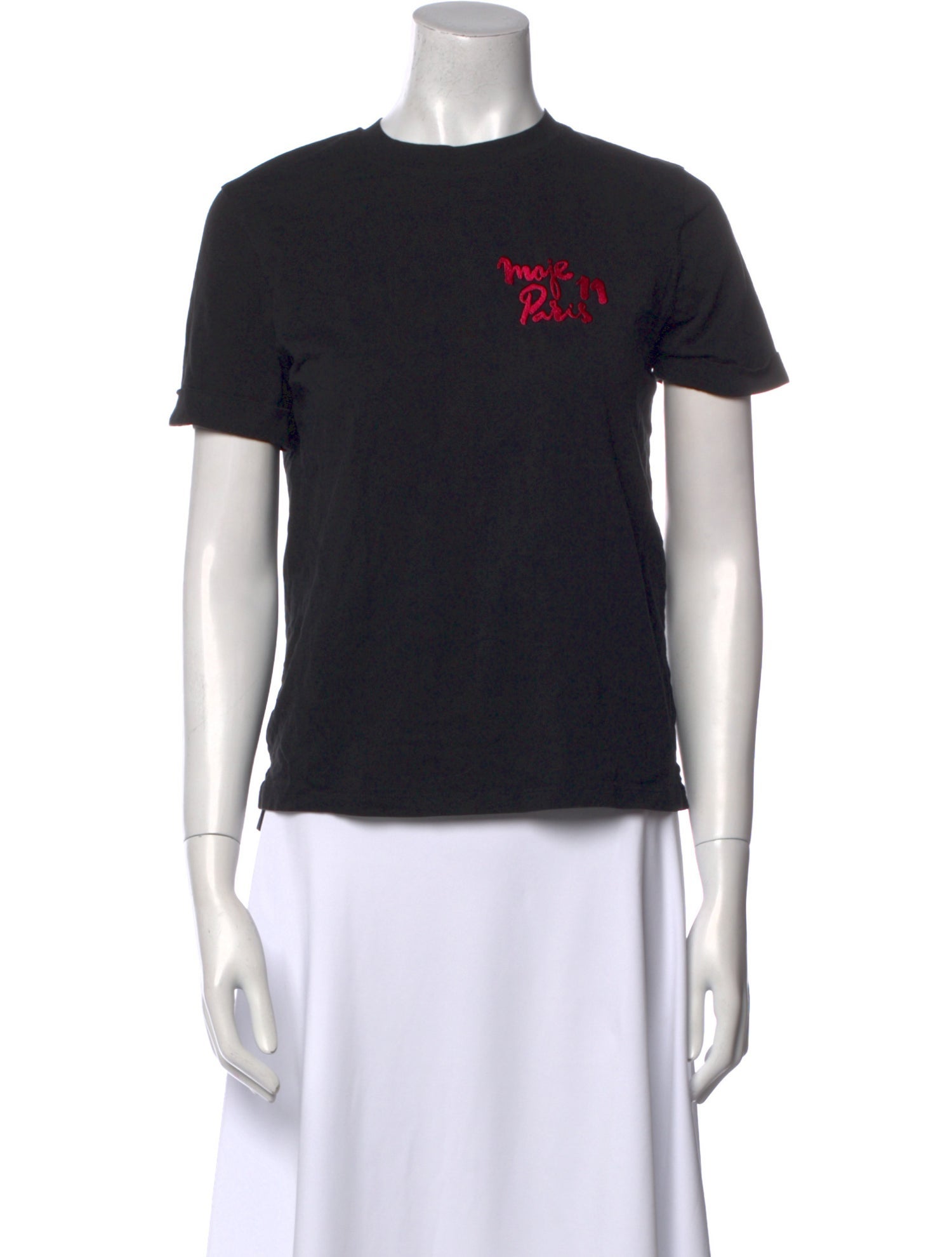 Maje Graphic Print Crew Neck T-Shirt