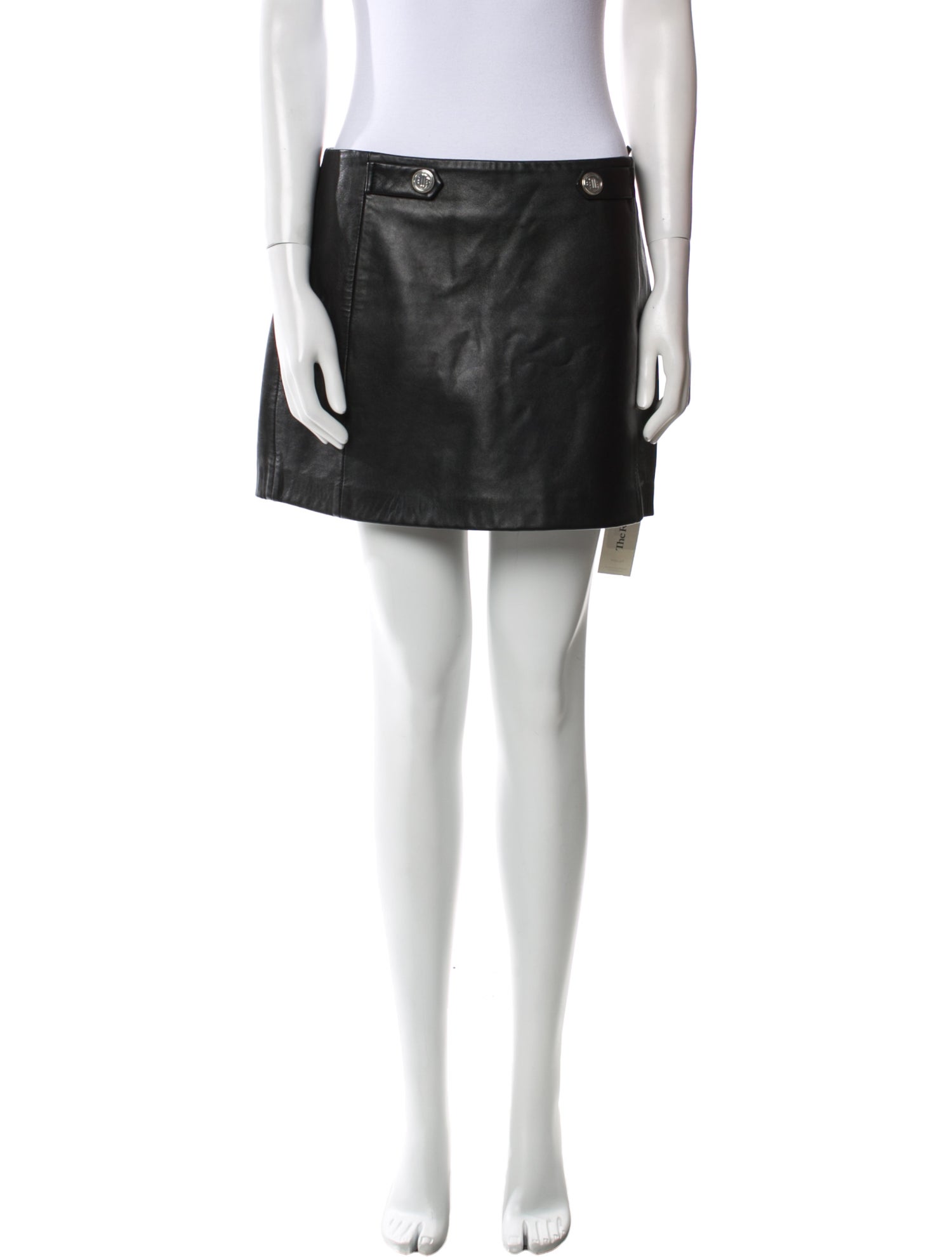 Maje Leather Mini Skirt