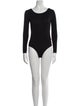 Maje Scoop Neck Long Sleeve Bodysuit