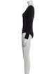 Maje Scoop Neck Long Sleeve Bodysuit