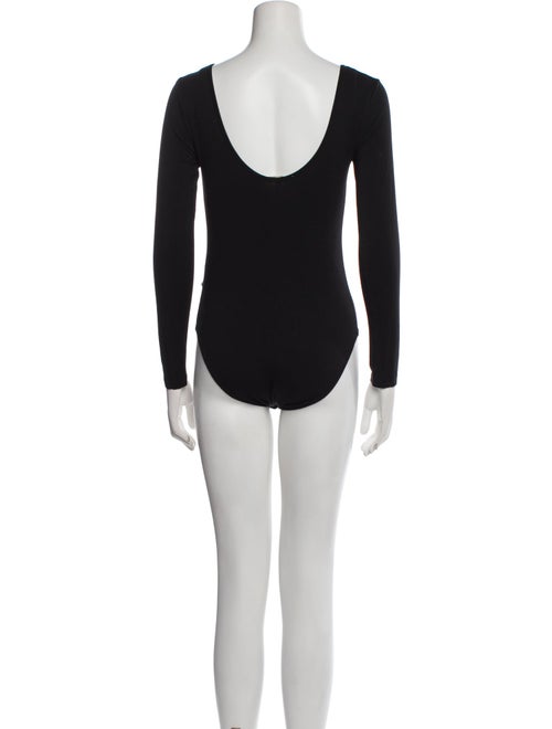 Maje Scoop Neck Long Sleeve Bodysuit