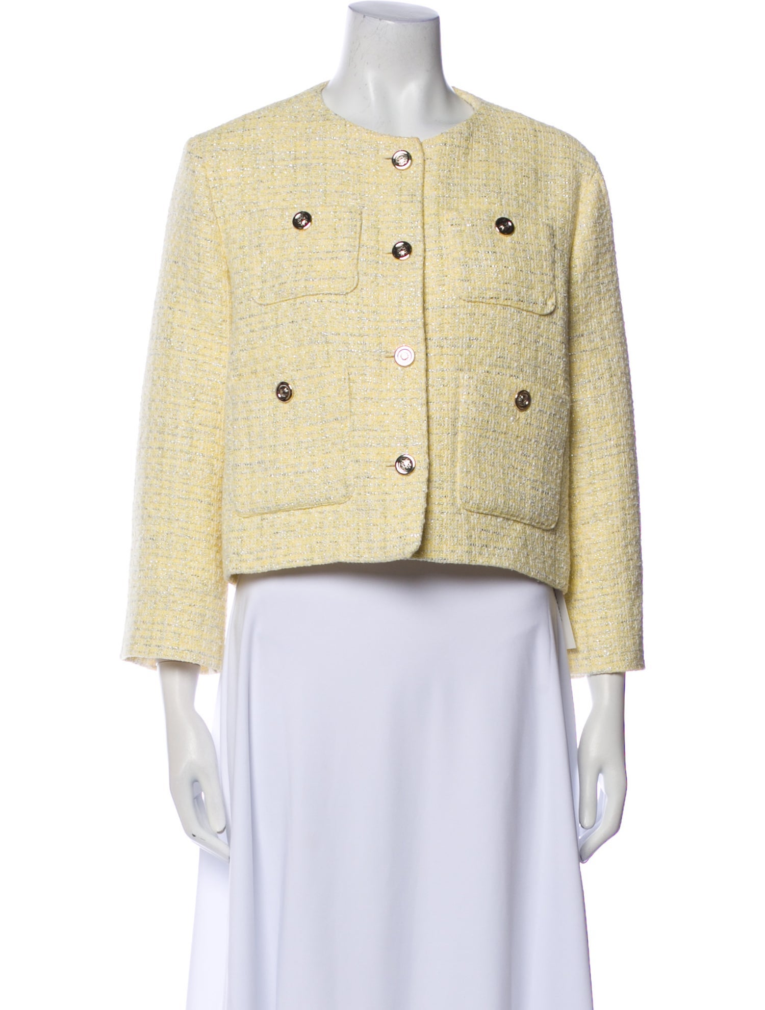 Maje Tweed Pattern Evening Jacket
