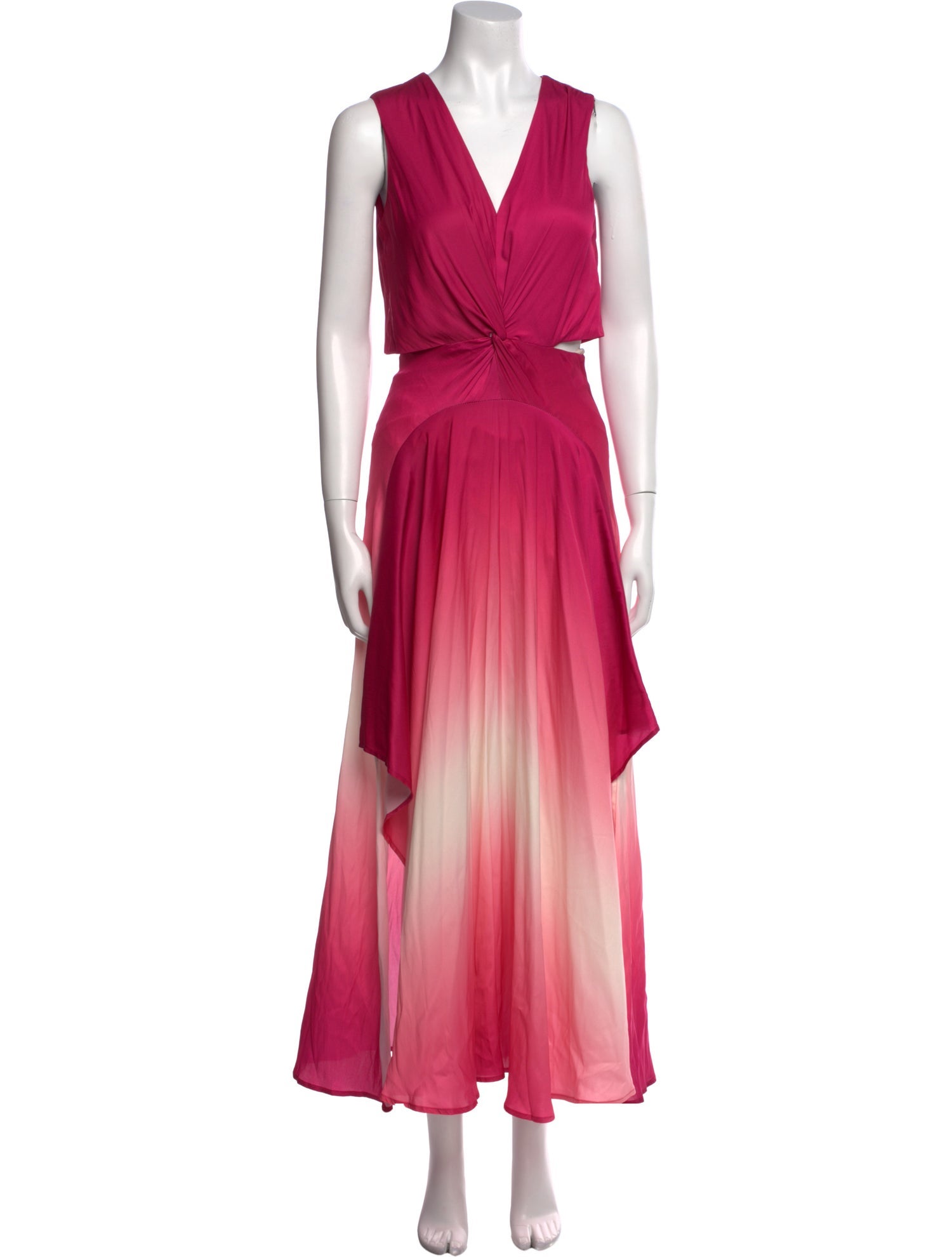 Maje V-Neck Long Dress