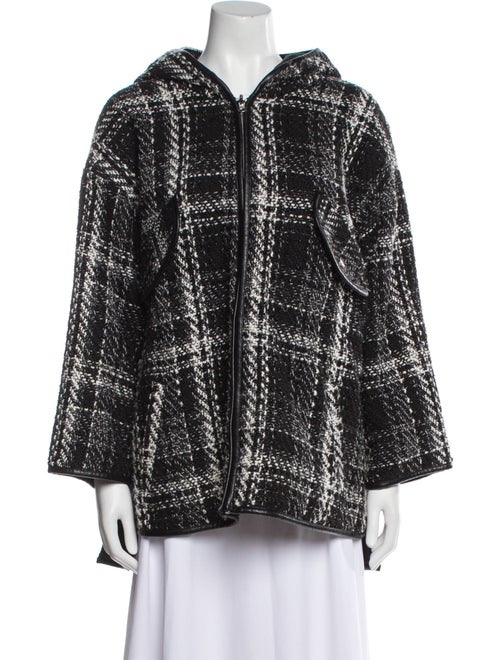 Maje Tweed Pattern Coat