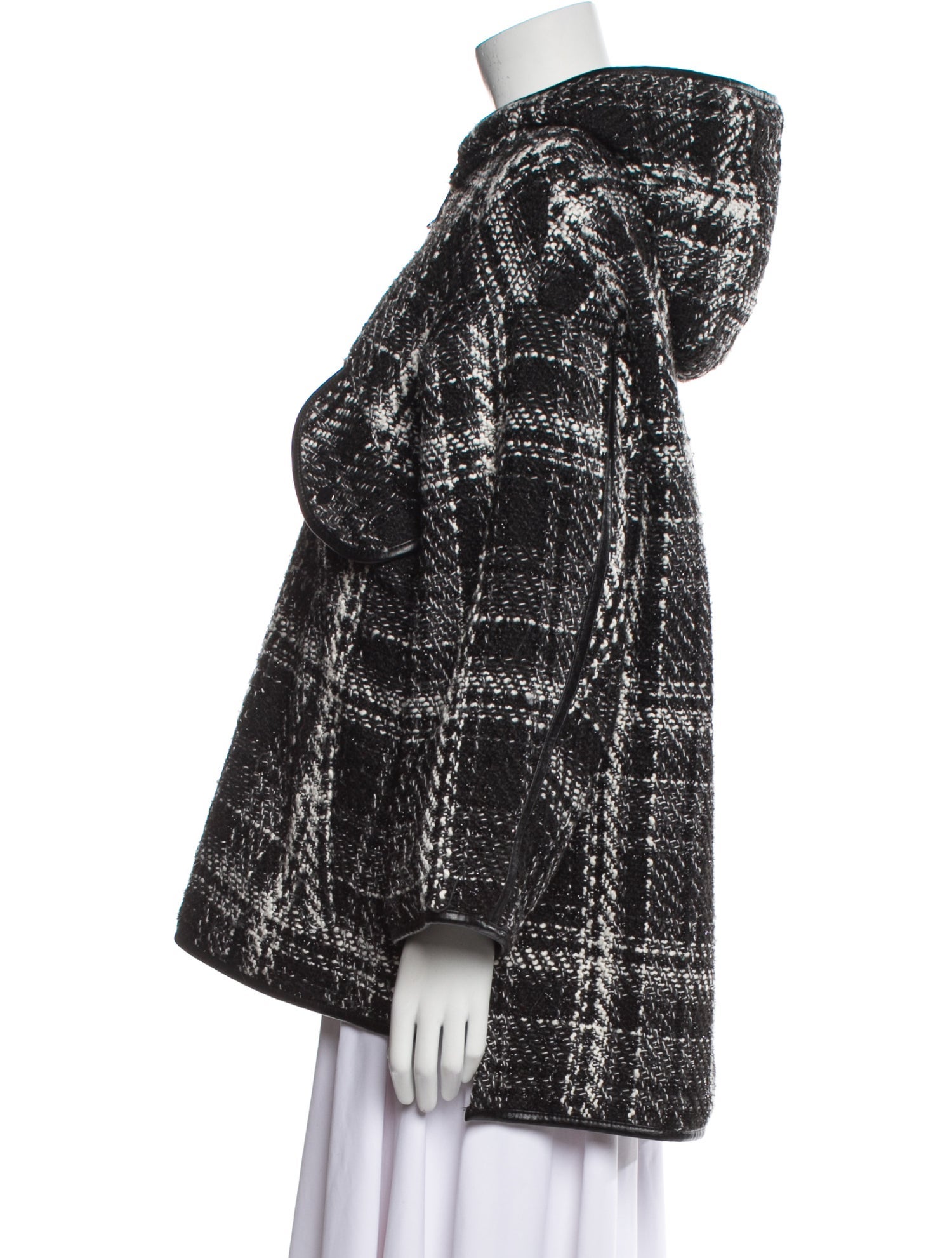 Maje Tweed Pattern Coat
