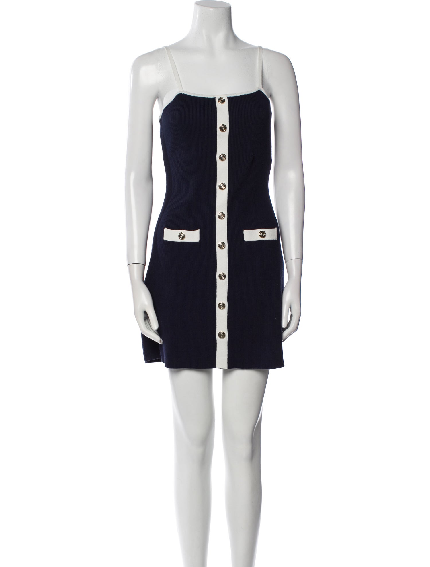 Maje Square Neckline Mini Dress