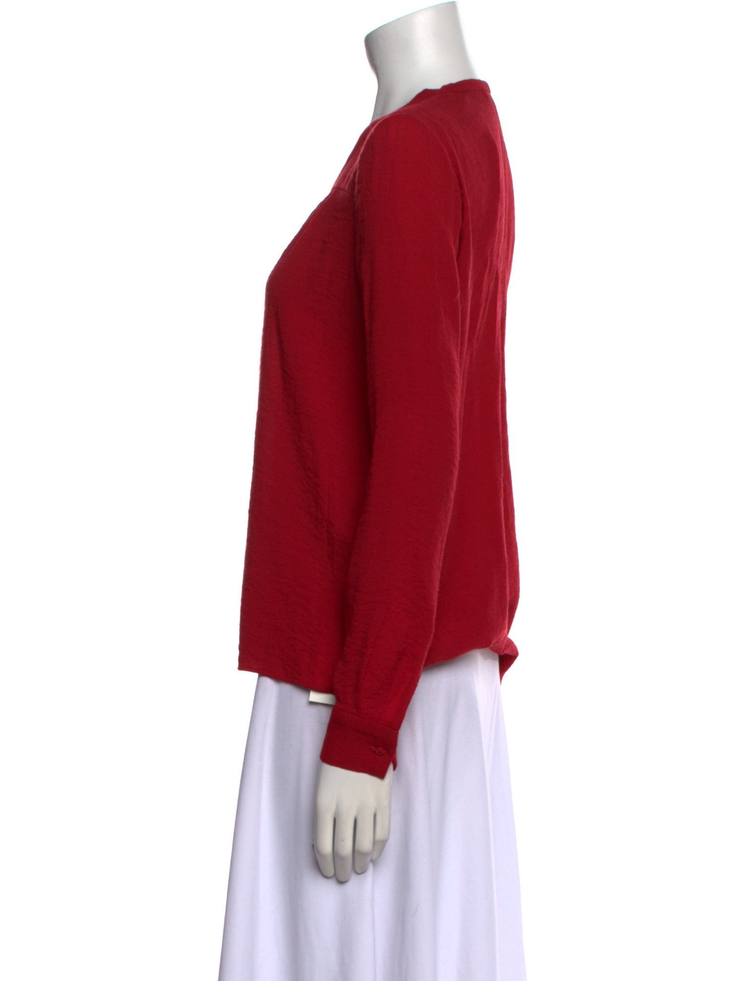 Maje V-Neck Long Sleeve Blouse