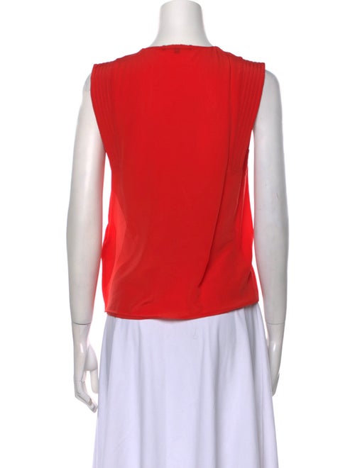 Maje Silk V-Neck Crop Top