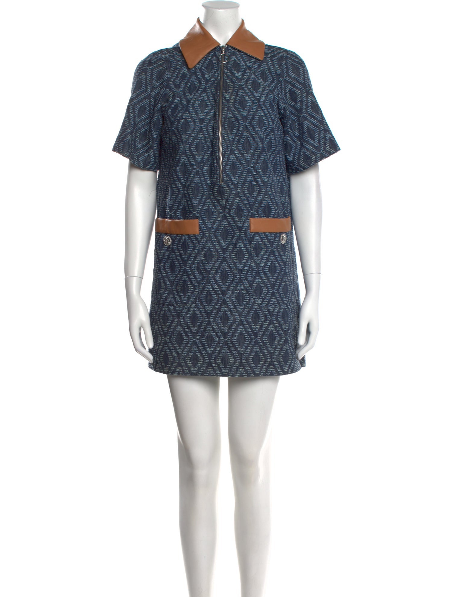 Maje Printed Mini Dress