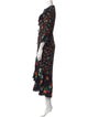 Maje Floral Print Long Dress