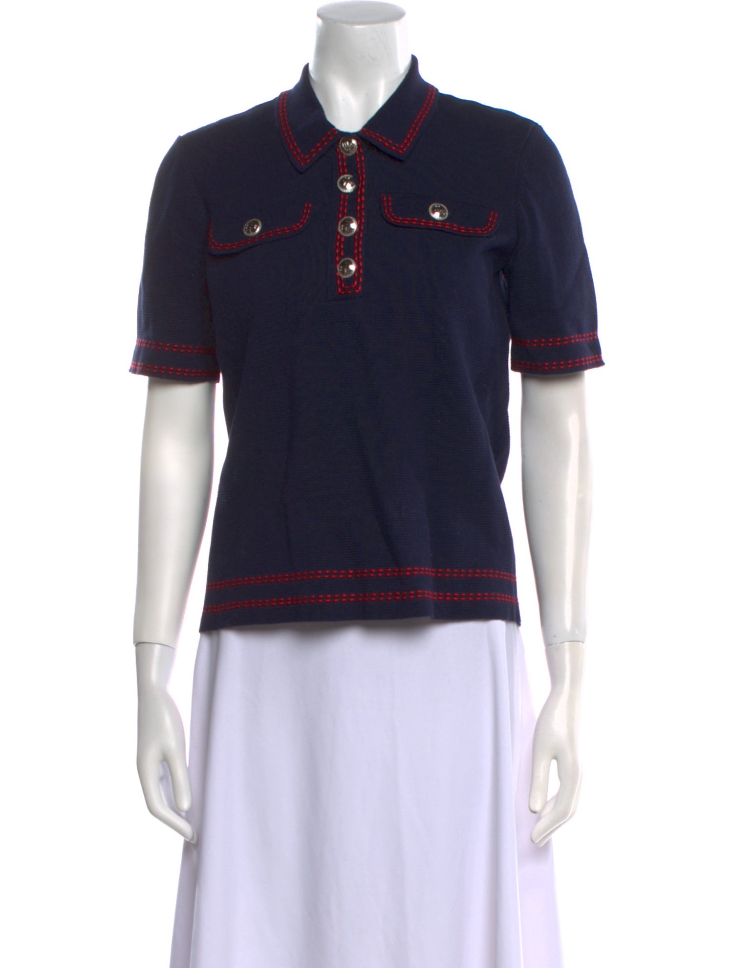 Maje Short Sleeve Polo