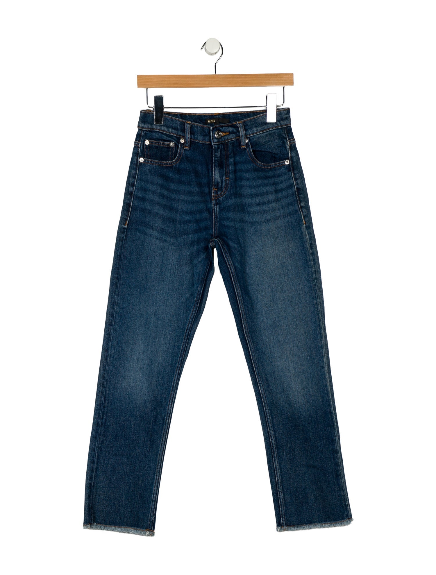 Maje Mid-Rise Straight Leg Jeans