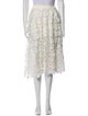 Maje Lace Pattern Knee-Length Skirt