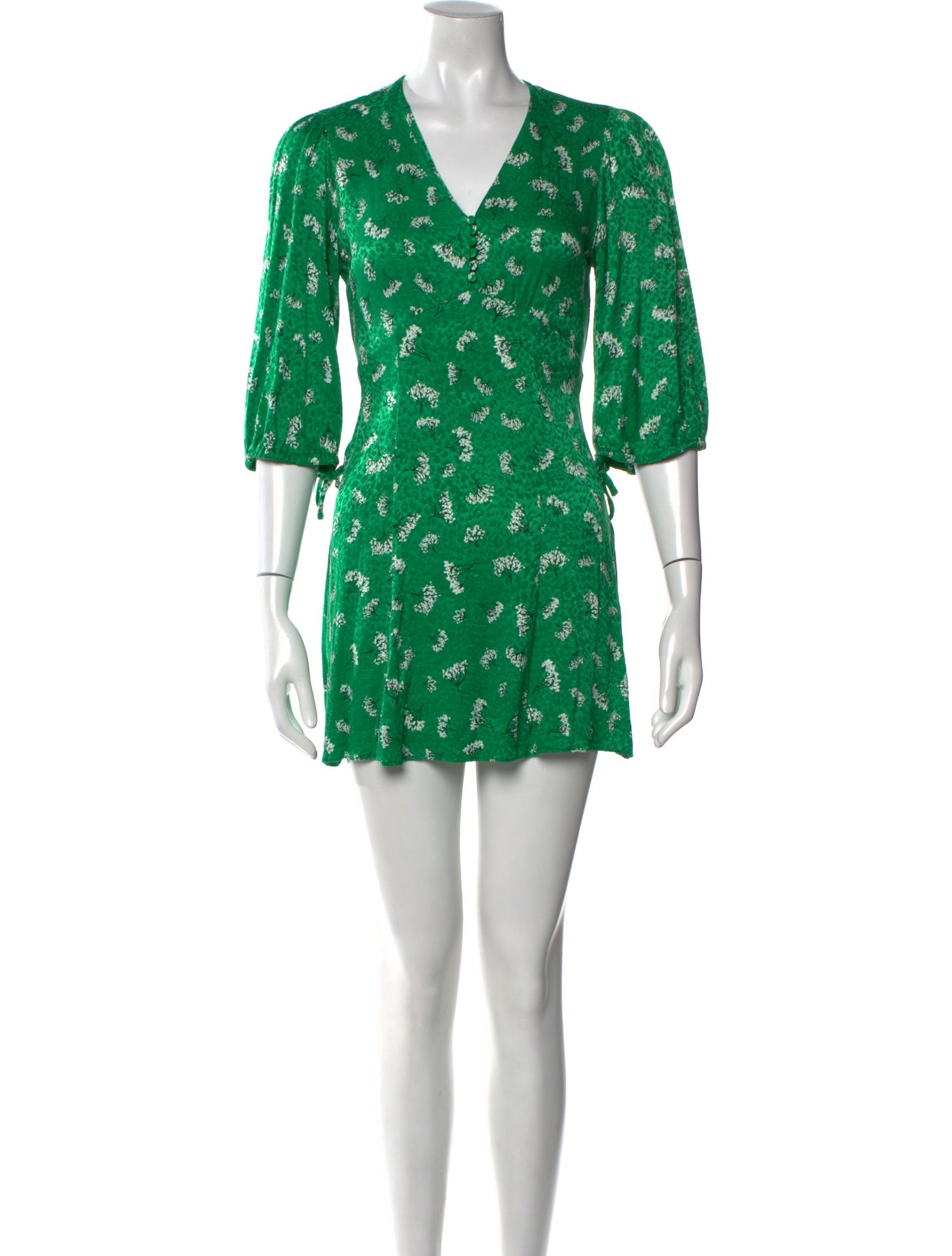 Maje Floral Print Mini Dress