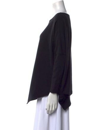 Maje Bateau Neckline Long Sleeve Sweatshirt