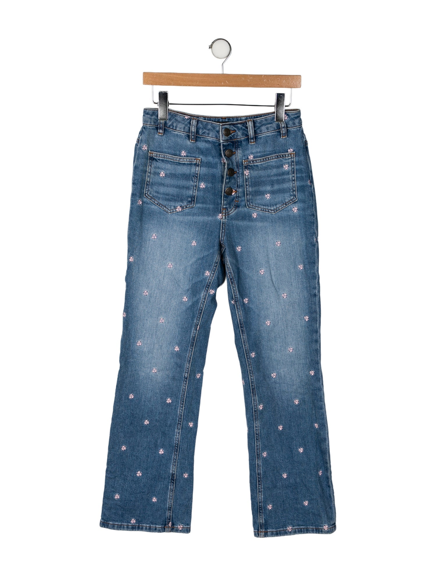 Maje High-Rise Wide Leg Jeans