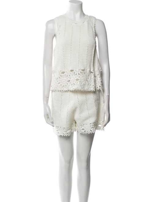 Maje Crochet Lace Pattern Short Set