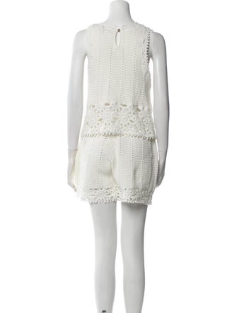 Maje Crochet Lace Pattern Short Set