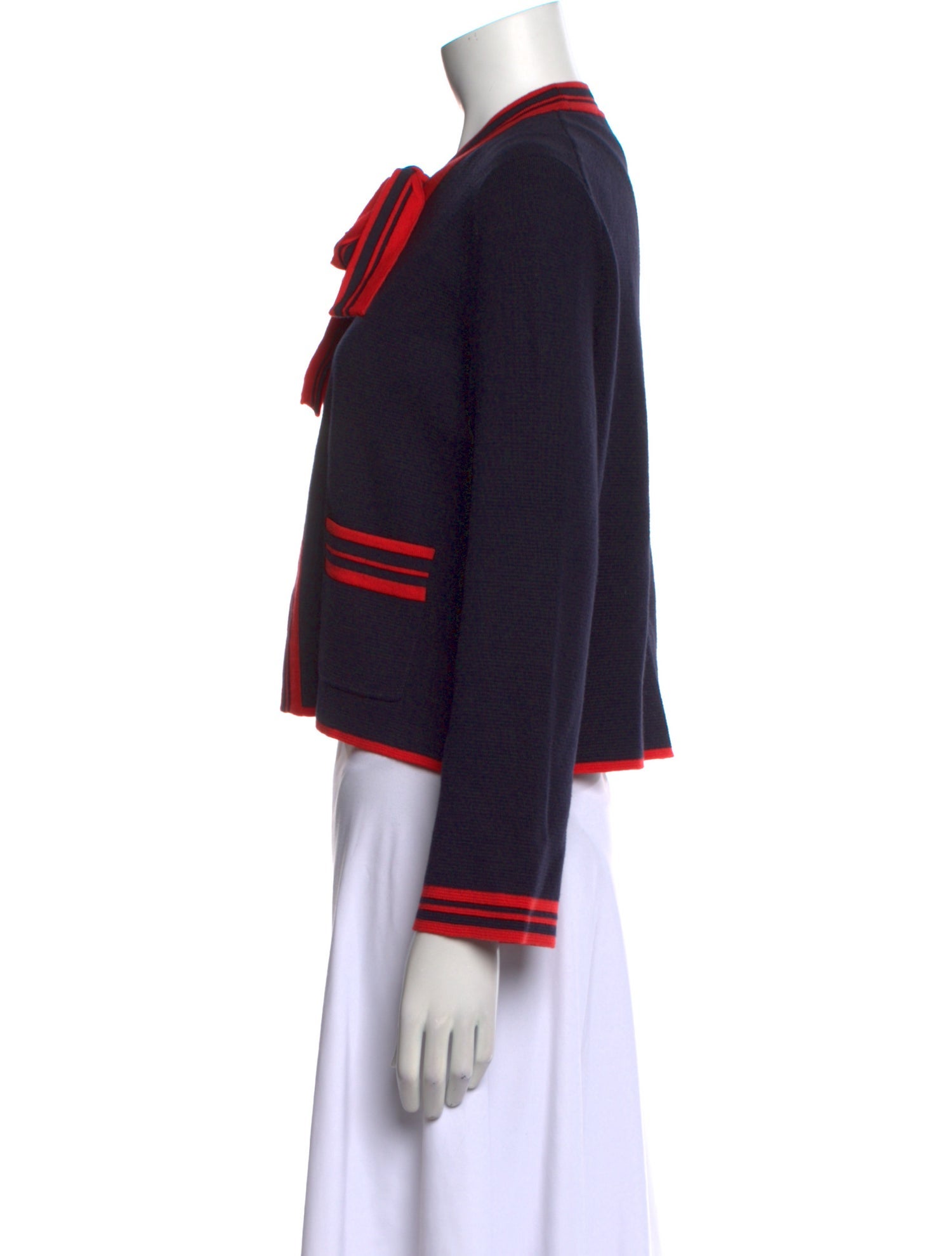 Maje Striped Crew Neck Sweater