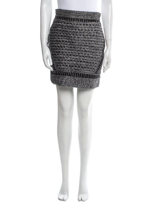 Maje Tweed Pattern Mini Skirt