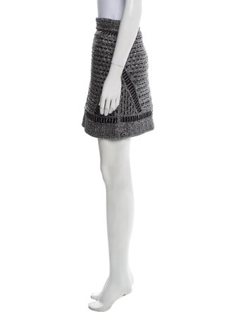 Maje Tweed Pattern Mini Skirt