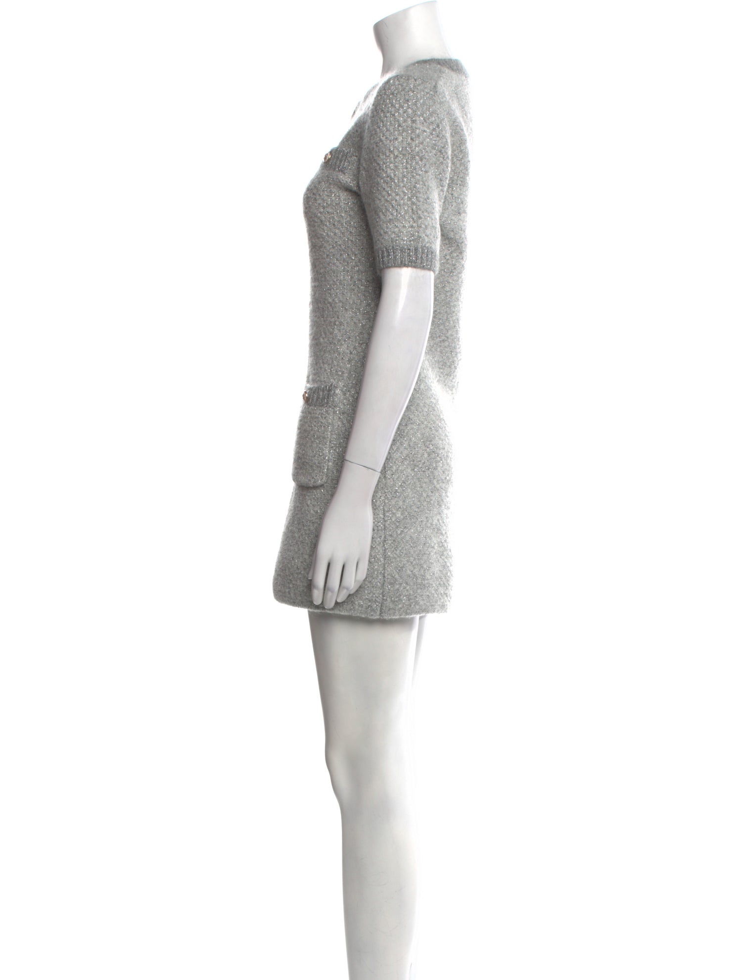 Maje Crew Neck Mini Dress