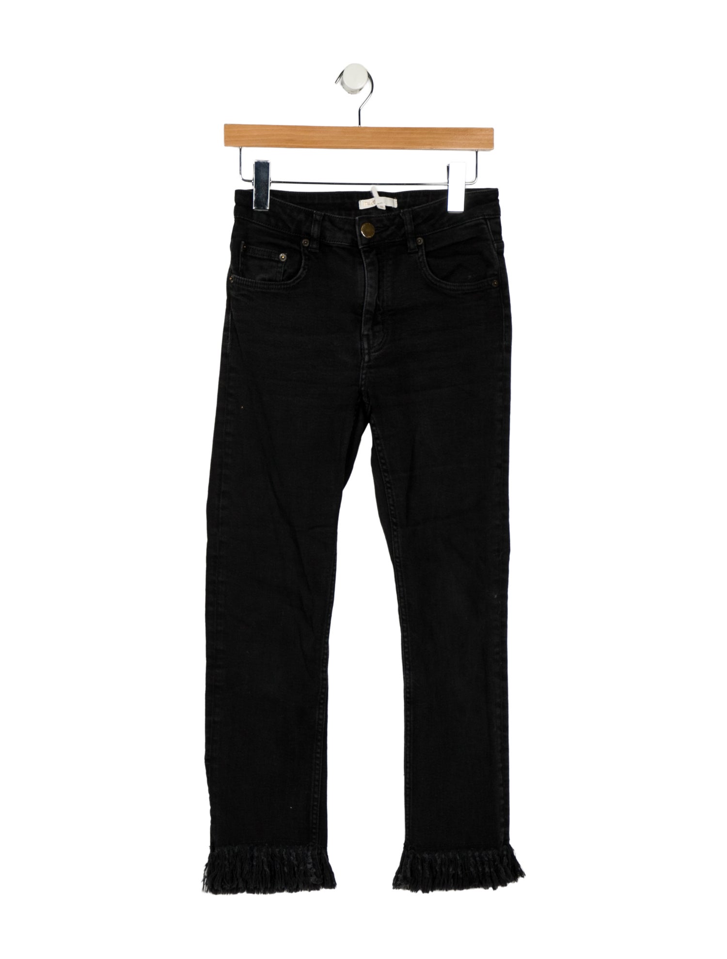 Maje Mid-Rise Straight Leg Jeans