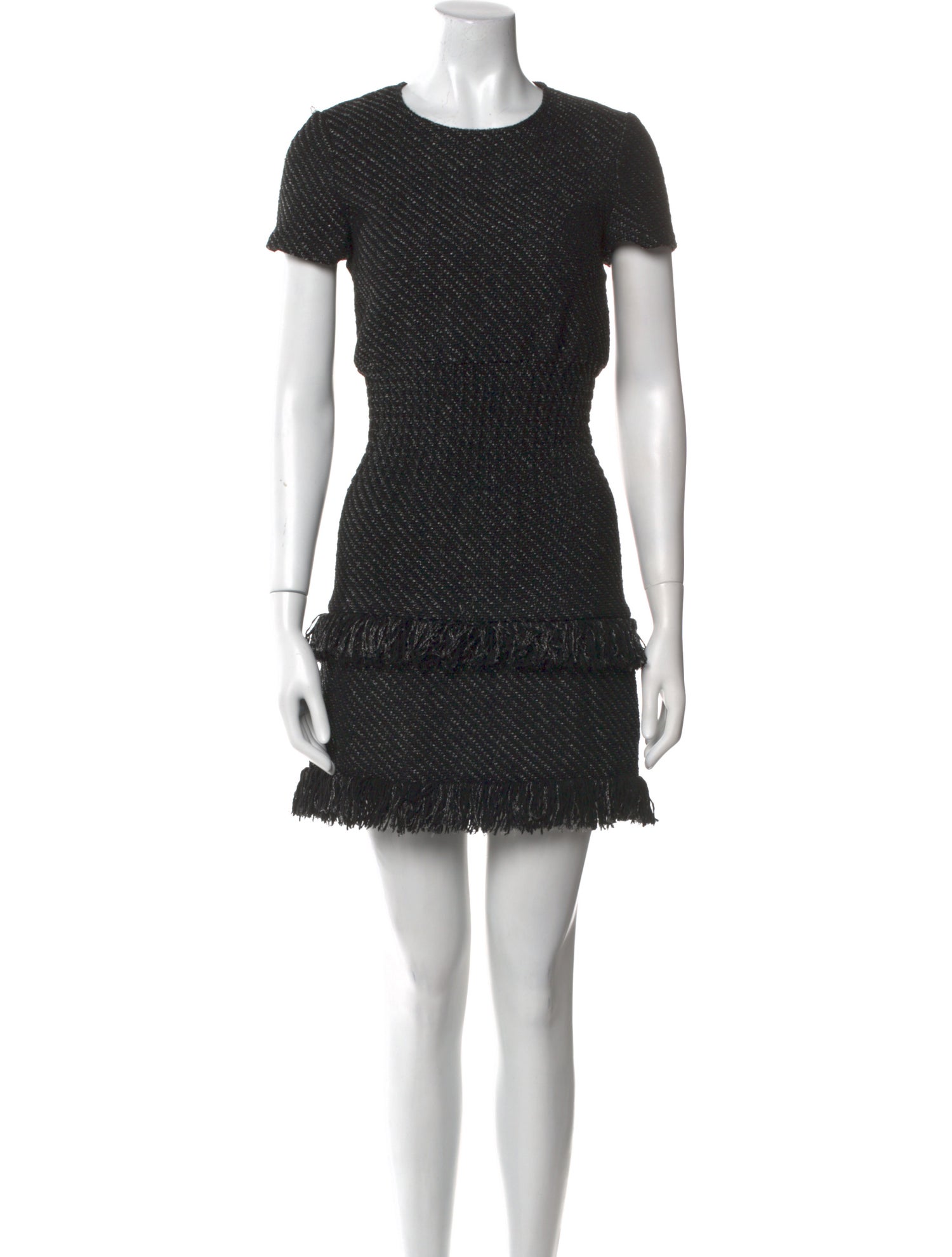 Maje Crew Neck Mini Dress