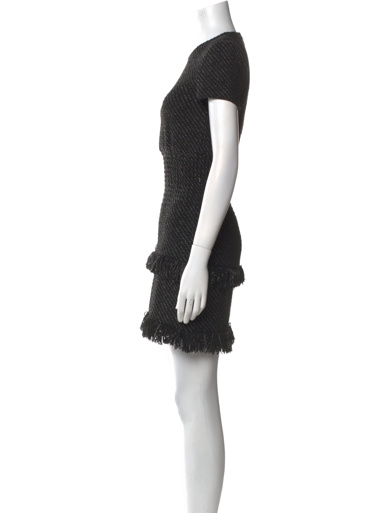Maje Crew Neck Mini Dress