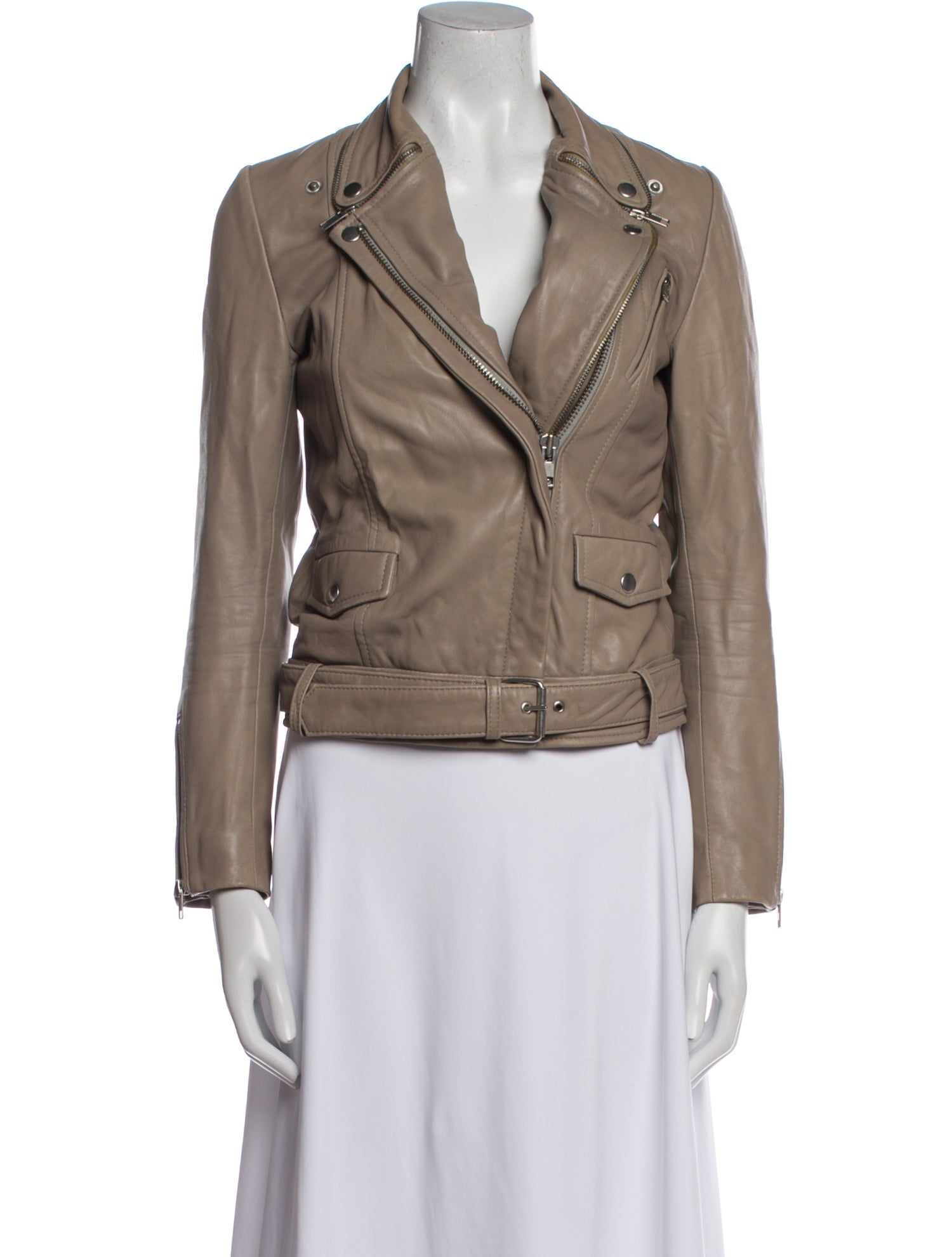 Maje Leather Biker Jacket