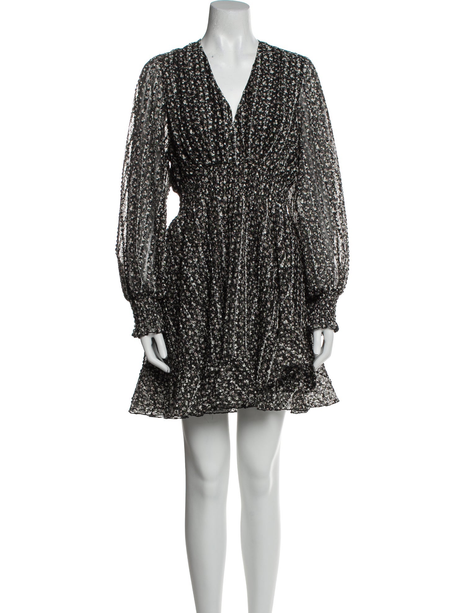 Maje Printed Mini Dress